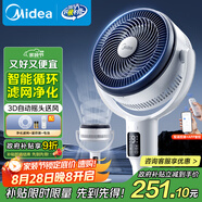 美的（Midea）【W(wǎng)IFI智控】抑菌空氣循環(huán)扇/國家補貼/變頻直流電風(fēng)扇//家用凈化落地扇搖頭定時(shí)廣角送風(fēng)FGD24UZR