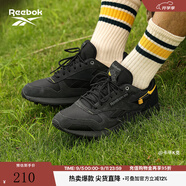 Reebok銳步官方男女款CLASSIC LEATHER黑武士美拉德休閑復(fù)古跑鞋 100032804 37.5 (24cm),US:6
