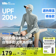 蕉下（beneunder）防曬衣女防紫外線全防護(hù)可調(diào)節(jié)收腰顯瘦百搭A(yù)L823烏云灰L