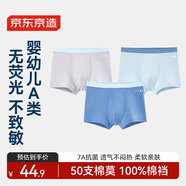 京東京造兒童內(nèi)褲男童開學季平角小童大童莫代爾棉男孩抗菌四角短褲140