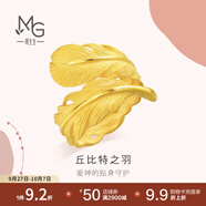 周生生足金愛情密語羽毛黃金戒指女款 三金傳承戒指 86820R計價 17圈 - 9.39克(含工費500元)
