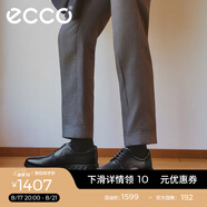 愛步（ECCO）七夕禮物皮鞋男 通勤德比鞋軟底系帶男士皮鞋 S輕巧混合520304 黑色52030401001 44