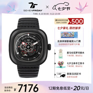 SEVENFRIDAY七個星期五手表方形大表盤自動機(jī)械瑞表P系列防水男表七夕禮物 P3C/02L