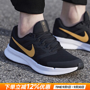 耐克（NIKE）官方 男鞋 25夏新款輕盈透氣緩震泡綿慢跑鞋舒適耐磨運(yùn)動(dòng)休閑鞋男 DR2695-黑金【主推】 42 內(nèi)長(zhǎng)265mm