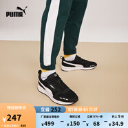 彪馬（PUMA）【復(fù)古跑鞋】緩震透氣薄底鞋休閑鞋男女運動鞋R78 373117 黑色-白-01 38.5