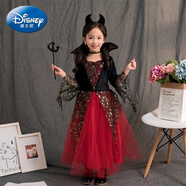 迪士尼萬(wàn)圣節兒童服裝女童吸血鬼裝扮洋裝cosplay女巫婆裙子演出服飾 新款黑金色吸血鬼(不包含脖煉 煉 ) 165 成人_S身高155~165厘米