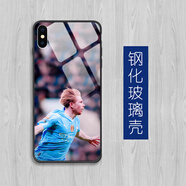 華為（HUAWEI）【品質(zhì)原裝】鋼化玻璃Harland Freddy Brady曼城手機殼適用于蘋(píng)果 藕色 其他