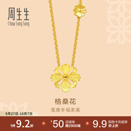 周生生八瓣格?；S金項鏈 花韻系列足金吊墜配鏈款86940N計價(jià) 45厘米 - 8.7克(含工費280元)