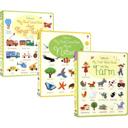 Usborne My First Word Book 我的第一本單詞書(shū) 精裝紙板書(shū) 尤斯伯恩 食物 自然 農場(chǎng)  交通工具 早教啟蒙 圖解詞匯 英文原版進(jìn)口 3冊套裝