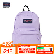 JANSPORT杰斯伯書(shū)包輕便雙肩包男女旅行包簡(jiǎn)約背包電腦包學(xué)生校園 4QUT5M9暮山紫/風(fēng)信紫-側邊袋