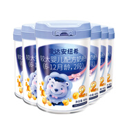 安紐希鞍達(dá)安紐希較大嬰兒配方牛奶粉2段乳鐵蛋白益生菌國產(chǎn)罐裝800g 2段 800g 6罐