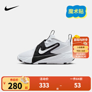 NIKE 耐克兒童籃球運動鞋TEAM HUSTLE D12魔術(shù)貼易穿脫男女童實戰(zhàn)球鞋 HF6280-101（HUSTLE D 12） 35 【建議腳長22cm】