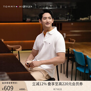 Tommy Hilfiger【輕柔感】夏男珠地網(wǎng)眼商務(wù)純色修身短袖T恤翻領(lǐng)POLOJ9197