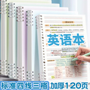 舒星B5/120頁(yè)活頁(yè)英語(yǔ)筆記本子作業(yè)本小學(xué)初高中生專(zhuān)用四線(xiàn)三格定位英文本16k大本加厚練習本抄寫(xiě)紙