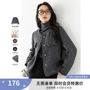 梵希蔓（vimly）氣質(zhì)小香風(fēng)外套女秋冬2024新款高級(jí)感復(fù)古流蘇短款寬松上衣 M3705 灰色 M