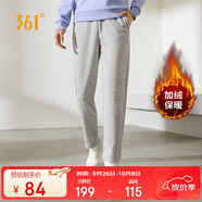 361°運(yùn)動(dòng)褲女秋冬季休閑寬松直筒加絨衛(wèi)褲跑步針織長(zhǎng)褲子662444701D