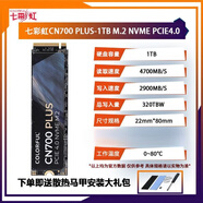 七彩虹（Colorfly）512g 2tb固態(tài)硬盤m.2pcie4.0 nvme SSD臺(tái)式筆記本固態(tài)1tPS5 1TB丨新品主力丨CN700plus 4.0 1GB 1條 win10純凈版+豪華裝機(jī)