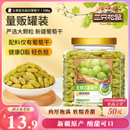 三只松鼠白葡萄干508g 果干新疆特產(chǎn)休閑辦公室零食無(wú)核葡萄干