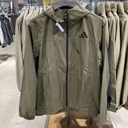 阿迪達(dá)斯 （adidas）外套男裝2025秋季新款運(yùn)動(dòng)服梭織防風(fēng)連帽上衣夾克KB1752 KA9311巖層橄欖綠 XS