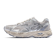 美津濃（MIZUNO）【五一出游出片穿搭】Mizuno美津濃廢土風老爹鞋緩震跑鞋RACERS 18/臟臟銀 36