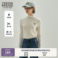 Teenie Weenie小熊秋冬隨心裁發(fā)熱肌底衣灰色T恤白色上衣打底衫女 象牙白 S (160)
