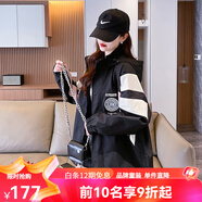 迪士尼（Disney）12春秋少女裝13初中14高中學(xué)生秋冬夾克歲女孩15大童小學(xué)生16外套 黑色加厚款 5063冬款 160 S 70-90斤