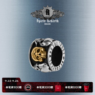 ROCK&RIDE重生骷髏轉(zhuǎn)運(yùn)吊墜項(xiàng)鏈 S925銀個(gè)性潮流 送男友 骷髏轉(zhuǎn)運(yùn)吊墜