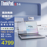 ThinkPad E14 14代core5-220H可選 高性能設(shè)計(jì)開(kāi)發(fā) 聯(lián)想筆記本電腦14代 core5-220H 高性能 銀色【定制】16G內(nèi)存 512G固態(tài)