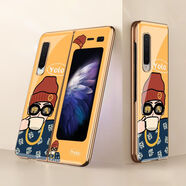 適用三星w20手機殼折疊屏電鍍玻璃Galaxyfold全包防摔f9000 [帥氣男]電鍍玻璃殼 三星 Fold/w20/F9000通用