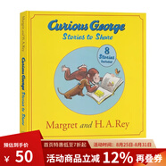 英文原版 Curious George 好奇猴喬治 32個(gè)故事大合輯 汪培珽書(shū)單推薦第3階段 綠山墻 Stories to Share 8個(gè)故事精裝合集 綠山墻圖書(shū)