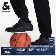 杰克·瓊斯（JACK&JONES）杰克瓊斯秋季款NBA聯(lián)名湖人隊(duì)拼接鞋面拼接潮流運(yùn)動(dòng)休閑鞋男 黑色PURE BLACK 黑色E40 42