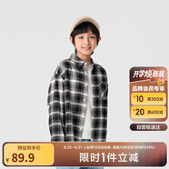 巴拉巴拉童裝兒童襯衫2025女童男童上衣格紋襯衣春裝親子百搭209125102201