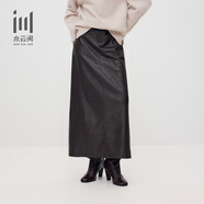 水云間女裝 氣質(zhì)美拉德風(fēng)時(shí)尚pu皮半身裙A字裙2025秋季新款 咖啡 S