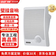 先科（SAST）A2 壁掛音響 音箱 掛壁式音響喇叭 背景音樂(lè)公共廣播系統(tǒng) 餐廳會(huì)議廣播定壓喇叭 白色