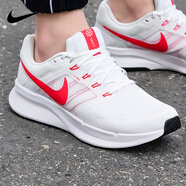 耐克（NIKE）跑步鞋男鞋 2025新款秋季跑鞋氣墊AIR ZOOM運動(dòng)鞋飛線(xiàn)-白紅-輕便透氣42