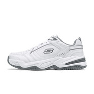 斯凱奇（Skechers）新款男士回彈輕量舒適透氣綁帶運(yùn)動(dòng)鞋232730 232730-WCC白黑 39.5 250mm