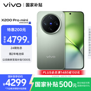 vivo X200 Pro mini 12GB+512GB 鈦青 國家補(bǔ)貼6.31英寸纖薄小直屏 蔡司超級長焦 5700mAh藍(lán)海電池手機(jī)
