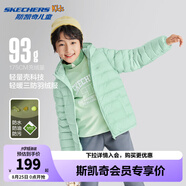 Skechers斯凱奇兒童羽絨服男童女童外套保暖中大童冬裝P424K076/P425K050 綠色/01P9 140 cm