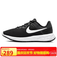 耐克NIKE女跑步鞋REVOLUTION6運(yùn)動(dòng)鞋DC3729-003黑白35.5