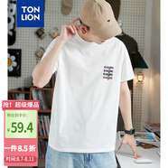 唐獅（TonLion）2025男圓領(lǐng)短袖T恤 本白 XL
