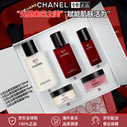 香奈兒（Chanel）一號紅山茶花系列護膚品補水保濕抗皺緊致養膚套裝送節日生日禮物 五件套（爽膚水+乳液50ml+眼精華+眼霜+面霜）
