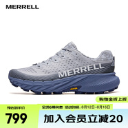 邁樂(lè)（Merrell）戶(hù)外男女款A(yù)GILITY越野跑鞋抓地減震輕量舒適防滑耐磨潮流越野鞋 J068347灰藍(lán)色AGPK-5（男） 43