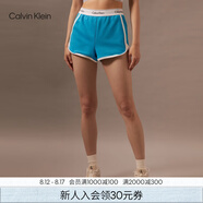 Calvin Klein內衣【七夕禮物摩登引力帶】女ck家居外穿睡褲辣妹運動(dòng)短褲QS5982 CK3-清新藍 M