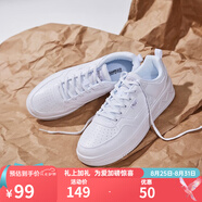 361°361度男板鞋秋冬保暖鞋子 學(xué)生簡約小白鞋 厚底休閑運動鞋皮面低 361度白/環(huán)?；?43