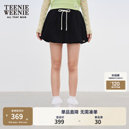 Teenie Weenie bearnova2025秋季新款女裝簡(jiǎn)約時(shí)尚氣質(zhì)花苞蓬蓬裙 黑色 S