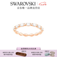 施華洛世奇（SWAROVSKI）  MATRIX 戒指 經(jīng)典閃亮輕奢飾品女七夕情人節禮物 鍍玫瑰金色 52mm-12號 5366583