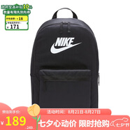 耐克NIKE雙肩包中性電腦包旅行HERITAGE休閑包書(shū)包 DC4244-010黑中