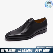 萊爾斯丹（le saunda）春季商務(wù)正裝低幫牛津皮鞋男鞋4MM00101 黑色 BKL 39