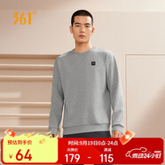361°衛衣男裝秋裝長(cháng)袖運動(dòng)服休閑跑步圓領(lǐng)寬松上衣套頭衫652334801D-2