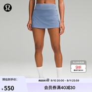 lululemon丨Pace Rival 女士運動中腰短裙 速干 芯吸 LW8A78R 綠洲藍 L /10